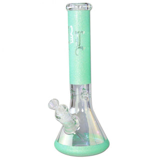 Bong din sticla 'BLACK LEAF' Beaker Glitzy Glitter | 35cm.