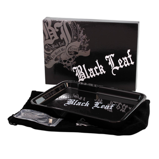 Tava de rulat 'BLACK LEAF' cu LED | Black - 21x28cm.