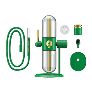 Bong din sticla 'STUNDENGLASS & DR. GREENTHUMB' Gravity Hookah | Verde - 39cm. StundenGlass