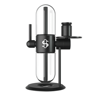 Bong din sticla 'STUNDENGLASS' Gravity Hookah | Negru - 39cm.