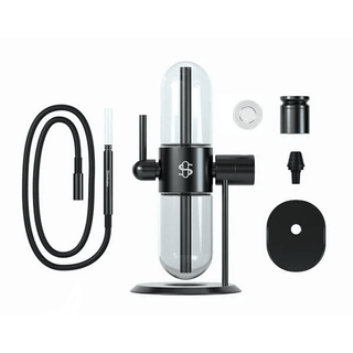 Bong din sticla 'STUNDENGLASS' Gravity Hookah | Negru - 39cm.