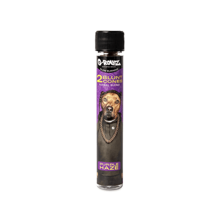 Blunt pre - rulat 'G - ROLLZ' din amestec de plante 'PURPLE HAZE' cu terpeni infuzati | 1/4 - x2 G - Rollz