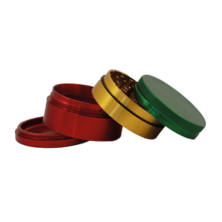Grinder 'RAW & HAMMER CRAFT' Rasta | 4-Parti - 63mm.