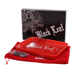Tava de rulat 'BLACK LEAF' cu LED | Red - 21x28cm.