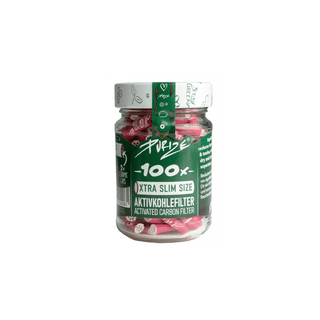 Filtre ‘PURIZE’ cu carbune activ ‘EXTRA SLIM’ Roz | 6mm. – x100 Filtre Purize