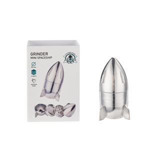 Grinder 'CHAMP HIGH' Silver SpaceShip | 4-Parti - 50mm.