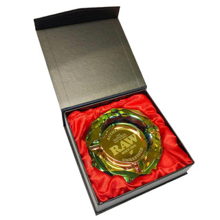Scrumiera 'RAW' din sticla | Rainbow - 15cm.