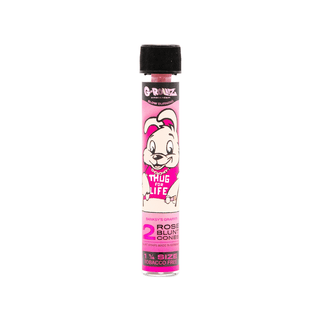 Blunt pre - rulat ‘G - ROLLZ’ din trandafir ‘THUG FOR LIFE’ Roz | 1/4 - x2 G - Rollz