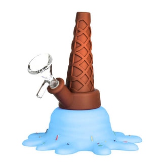 Bong din silicon 'ICE CREAM' Albastru | 13cm.