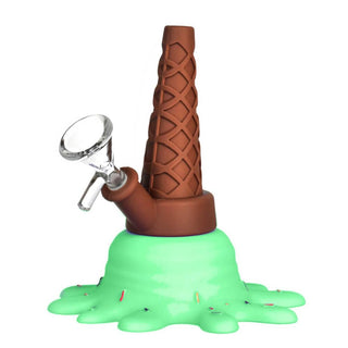 Bong din silicon 'ICE CREAM' Verde | 13cm.
