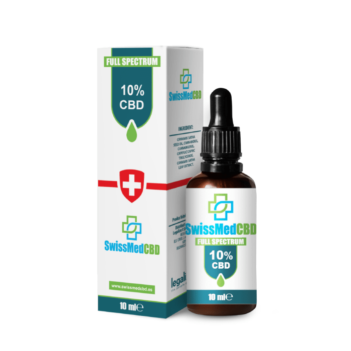 Ulei CBD 10% ‘SWISSMEDCBD’ – 10ml.