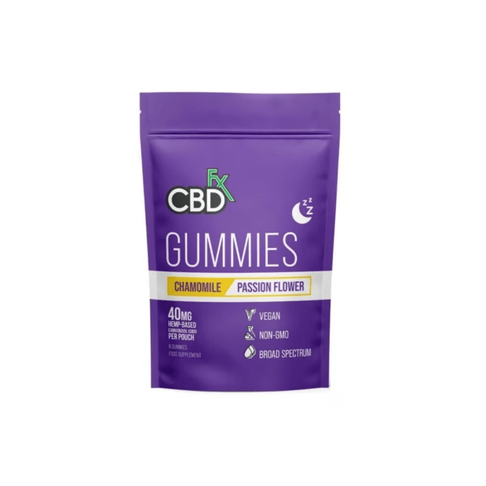 Jeleuri ‘CBDFX’ Vegane ‘NOAPTE BUNA’ | Musetel & Fructul Pasiunii – 200mg. CBD