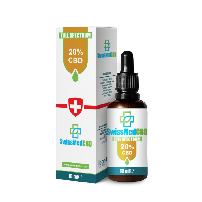 Ulei CBD 20% ‘SWISSMEDCBD’ – 10ml.