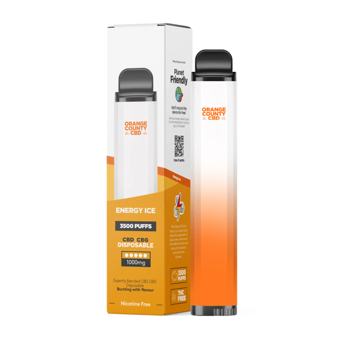 Vaporizator CBD ‘ORANGE COUNTY’ Energizant | 10%