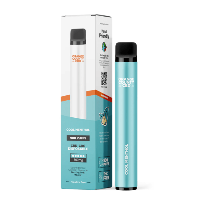 Vaporizator CBD 'ORANGE COUNTY' Mentol | 5%