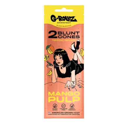 Blunt pre-rulat ‘G-ROLLZ’ din canepa ‘MANGO PULP’ cu terpeni infuzati | x2