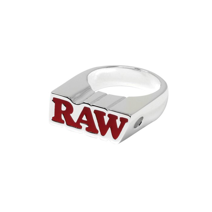 Inel & Suport tigara 'RAW' | Silver