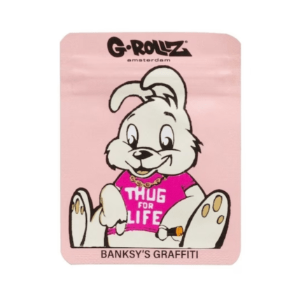 Pungi Zip-Lock ‘G-ROLLZ’ Anti-miros 'THUG LIFE PINK' | 65x85mm. - x1