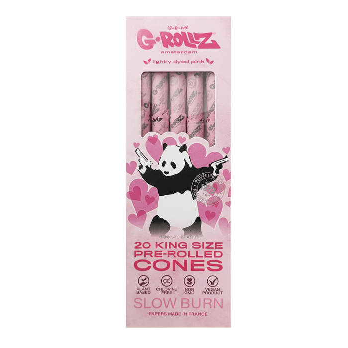 Conuri pre-rulate ‘G-ROLLZ’ Panda Gunin | King Size Slim – x20