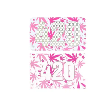 Grinder card 'V-SYNDICATE' 420 Pink