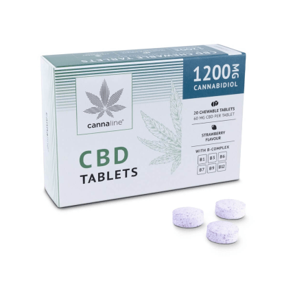 Tablete masticabile cu CBD 'CANNALINE' 1200mg. | x20