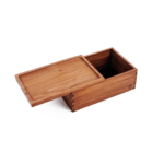 Cutie depozitare 'MARLEY' cu incheietoare | Black Walnut - 31,8x20,2cm.