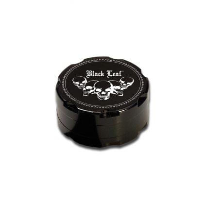 Grinder 'BLACK LEAF' | Aluminium skulls - 2 parti 38mm