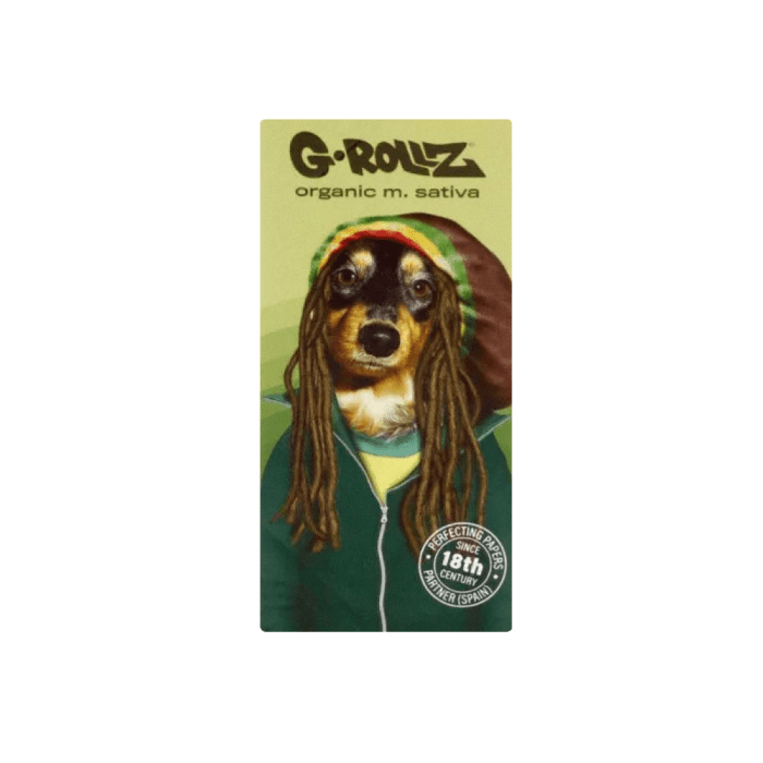 Foite & Filtre cu santier ‘G-ROLLZ’ Reggae din canepa sativa | King Size Slim - x50