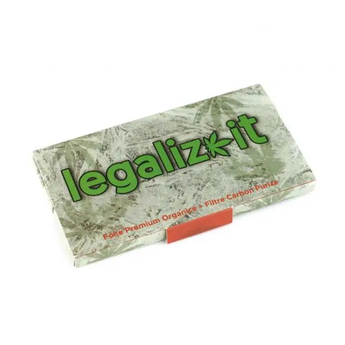 Foite & Filtre cu carbune activ ‘LEGALIZEIT & PURIZE’ | King Size Slim - x32