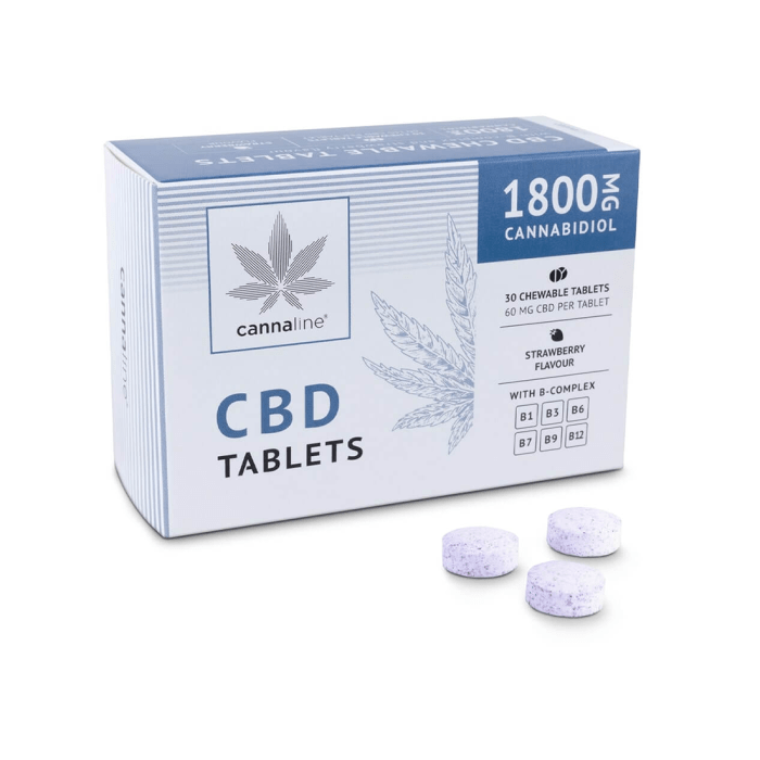 Tablete masticabile cu CBD 'CANNALINE' 1800mg. | x30