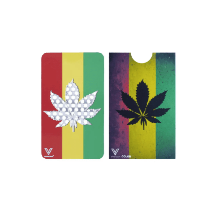 Grinder card ‘V-SYNDICATE’ Rasta Leaf