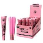 Conuri pre-rulate 'JUMBO' Pink | King size x3