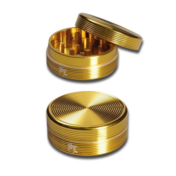 Grinder 'BLACK LEAF' Gold | 2 PartI 27mm.