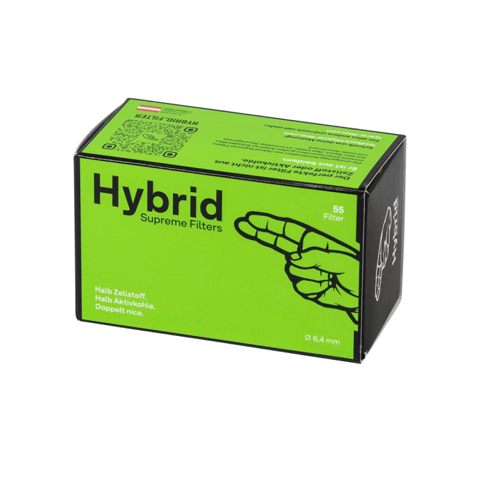 Filtre din celuloza cu carbune activ 'HYBRID' Supreme | 6,4mm - x55