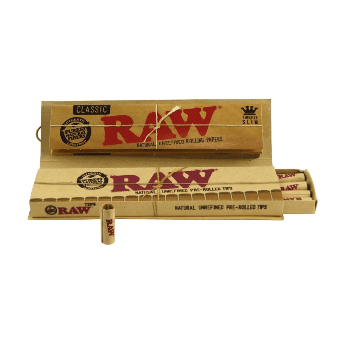 Foite & Filtre pre-rulate 'RAW' Connoisseur |  King Size Slim - x32