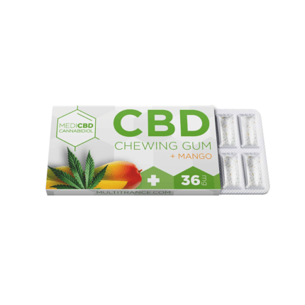 Guma 'MEDICBD' Mango | 36mg. CBD