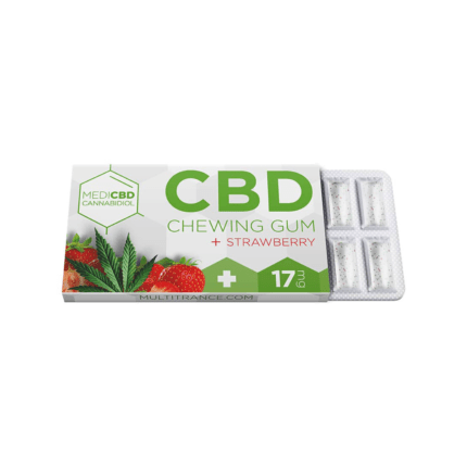 Guma 'MEDICBD' Capsuni | 17mg. CBD