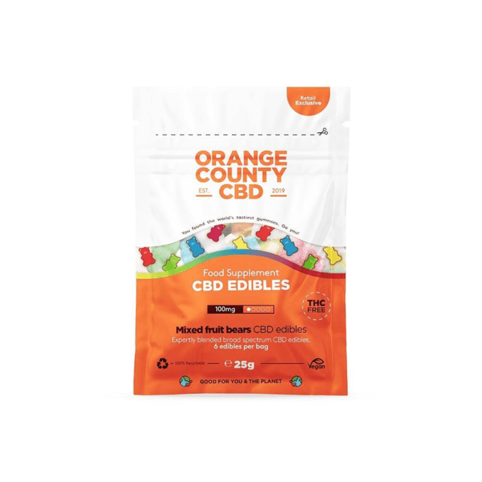 Jeleuri 'ORANGE COUNTY' Bears | 100mg. CBD - 25gr.