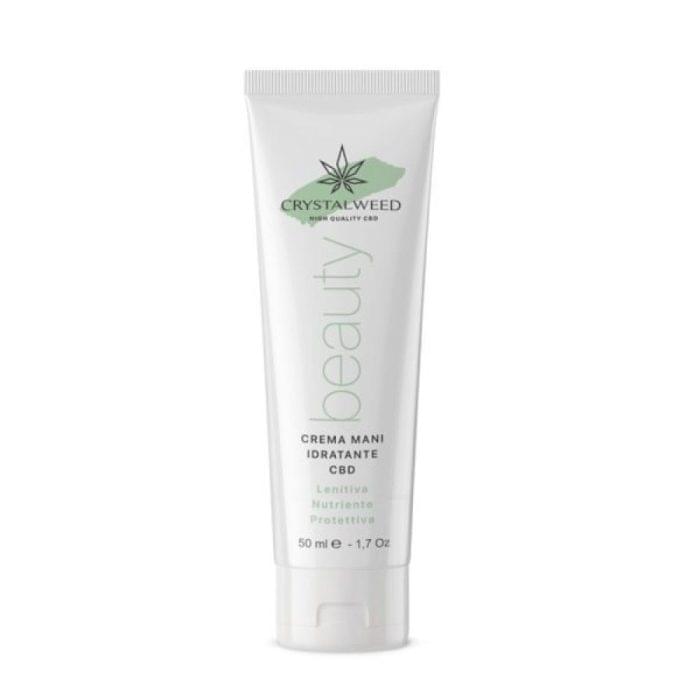 Crema pentru maini cu CBD CRYSTALWEED - 50ml - 100mg CBD