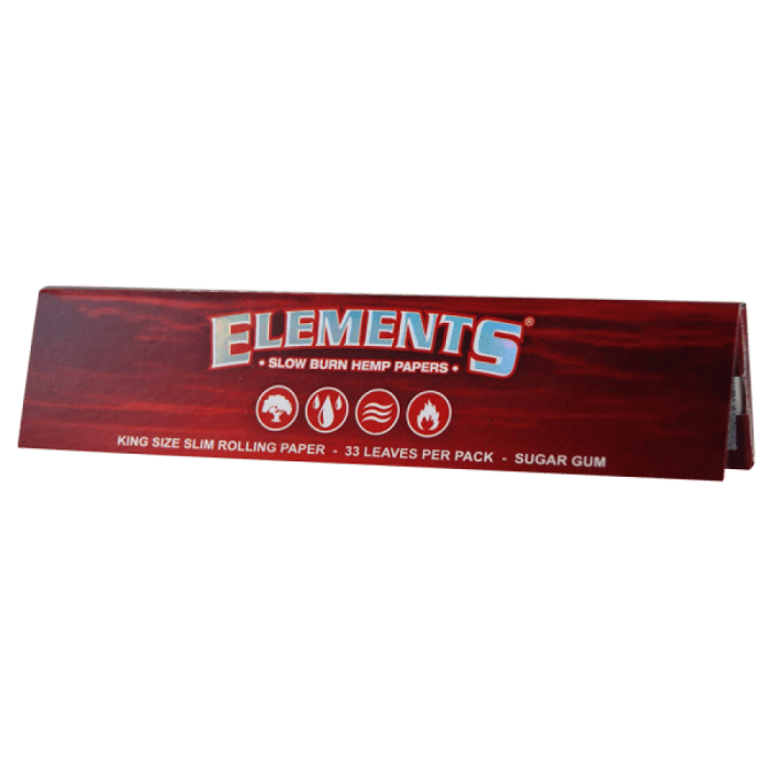 Foite 'ELEMENTS' Red | King Size Slim - x33