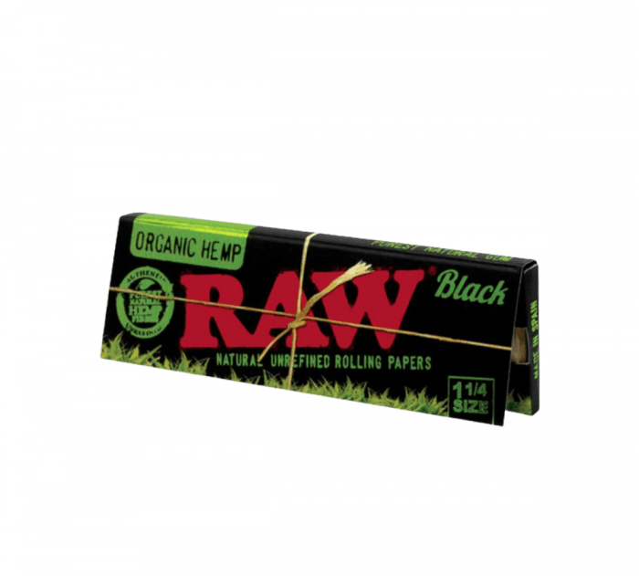 Foite 'RAW' Black din canepa | 1/4 - x50