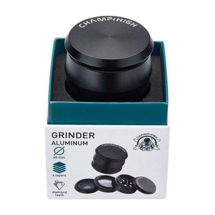 Grinder 'CHAMP HIGH' Negru | 4 parti 60mm.