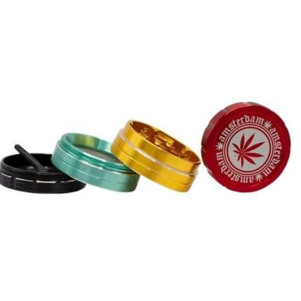 Grinder 'GRACE GLASS' Rasta | 4part Ø-50mm.