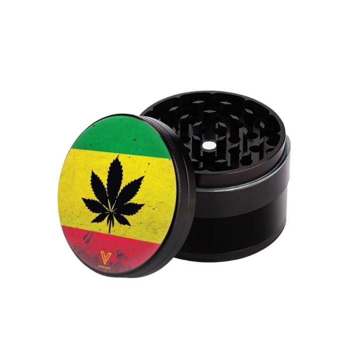 Grinder 'V-SYNDICATE' Rasta Non sticky din ceramica | 4 parti 55mm.