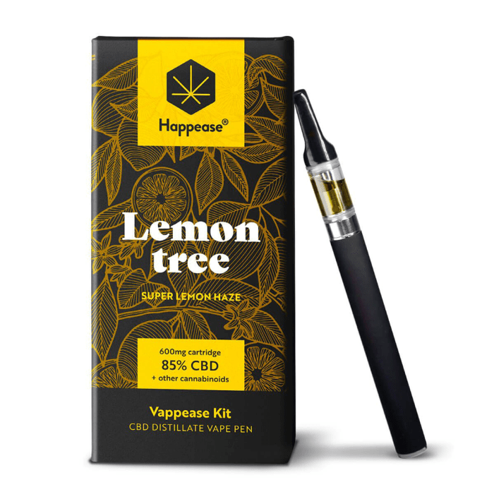 Vaporizator CBD 85% ‘HAPPEASE’ Super Lemon Haze | 0,6ml.