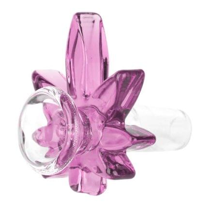 Bol Bong "PINK HEMP LEAF" | 18mm.