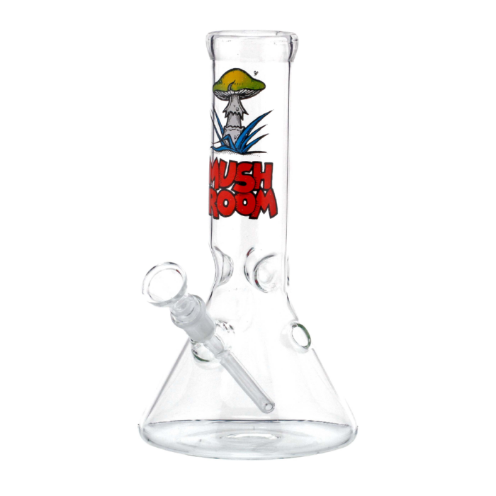Bong din sticla 'BEAKER' Mushroom | 23cm.