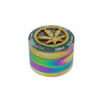 Grinder 'BLING BLING' Leaf Rainbow | 4-Parti