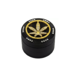 Grinder 'BLING BLING' Leaf Negru | 4-Parti