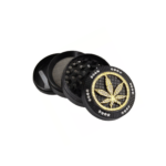 Grinder 'BLING BLING' Leaf Negru | 4-Parti